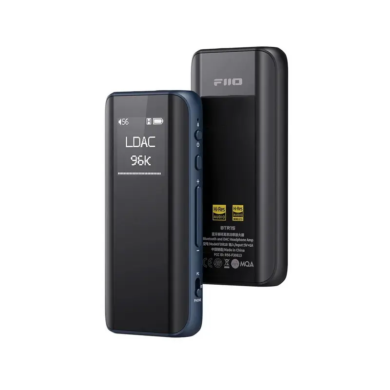FiiO BTR15 DAC AMP ไร้สาย รองรับ MQA , USB Dac , Hires , Hires Wireless [Black/Blue]