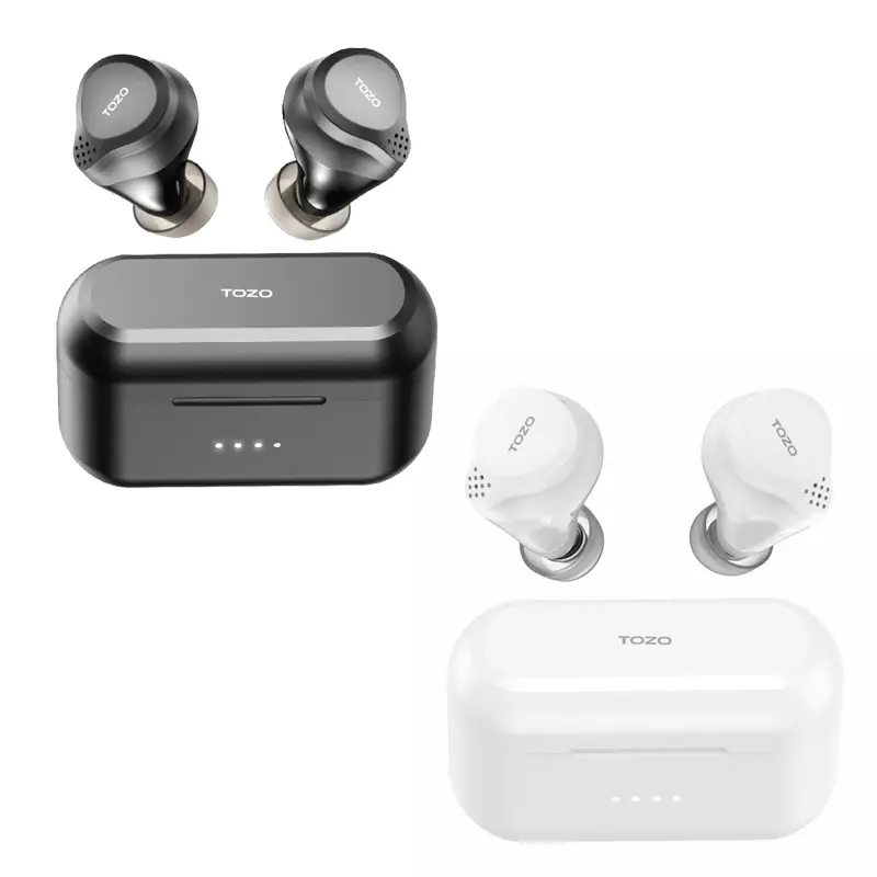 TOZO NC7 Pro หูฟังบลูทูธ 6Mics ENC IPX6 Bluetooth 5.3 [Black/White]