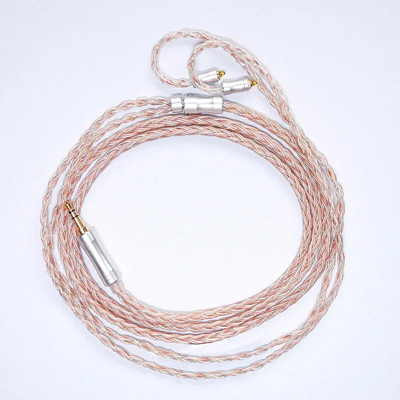 Hakugei copper surfer [รุ่นไม่มีไมค์] สายเปลี่ยนหูฟัง 5N OCC Litz + 5N OCC ชุบเงิน Litz สำเนา