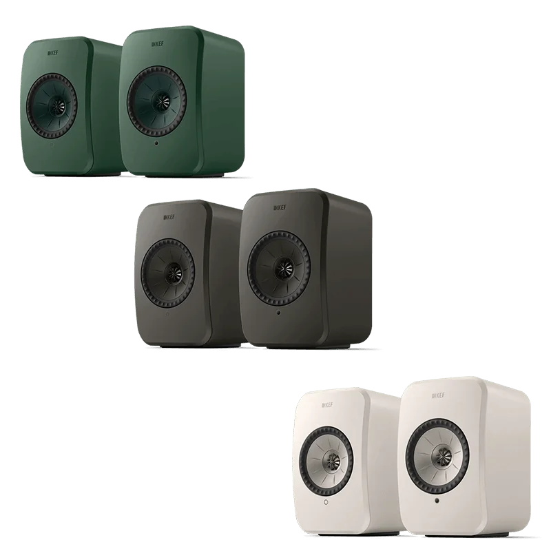 KEF LSX II LT [Sage Green/Graphite Grey/Stone White]