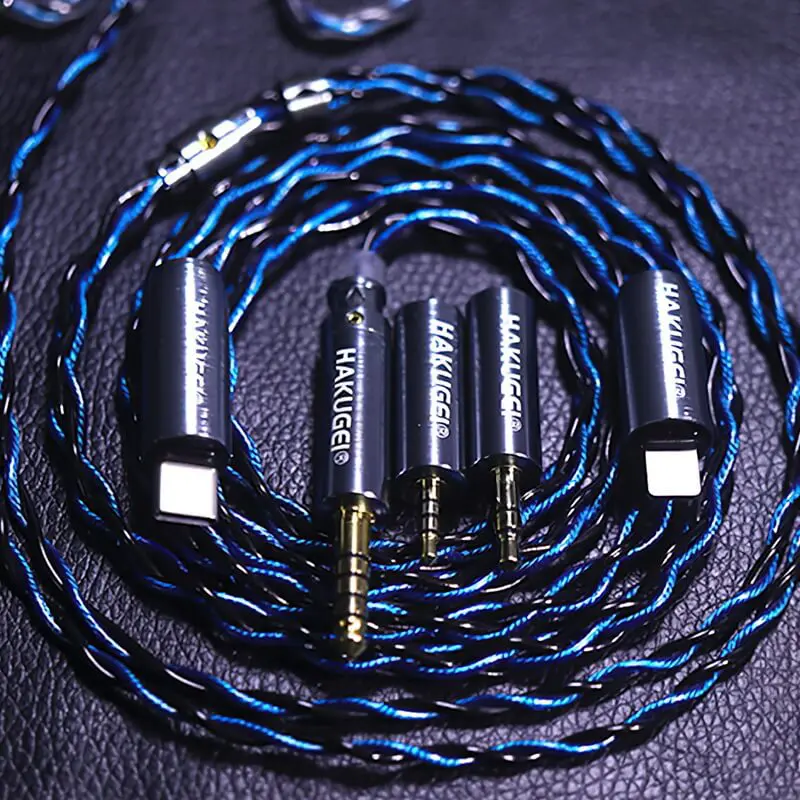 Hakugei Moonstone สายอัพเกรดหูฟัง 6N OCC ระดับเทพ + 3Plug + Type C [2pin/MMCX]