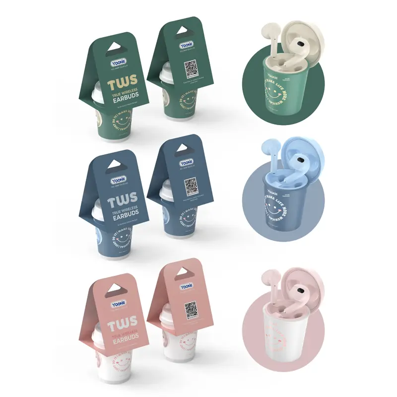 YOOKIE YKS052 TWS Coffee Cup [Green/Blue/Pink]