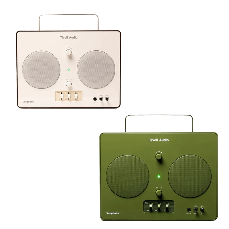 Tivoli Audio - SongBook ANALOG EQ / AUX IN / BLUETOOTH / PORTABLE / PREAMP / SPEAKER / WIRELESS [Cream/Green]
