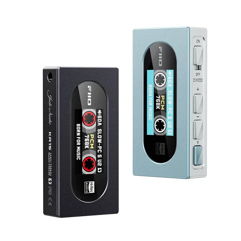 FiiO Jade Audio KA15 DAC/AMP พกพา ชิป Dual DACs + Dual Op-Amps รองรับ Hi-Res [Black/Silver]