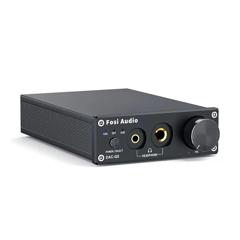 Fosi Audio Q5 DAC/Amplifier ชิป ESS9018K2M+TPA6120A2+NE5532 รองรับสูงสุด 24bit/192KHz