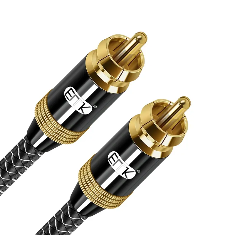 ERTK Premium Coaxial สายสัญญาณแบบ SPDIF 5.1 โคแอคเชียล รองรับ เครื่องขยายเสียง ซับวูฟเฟอร์ ทีวี [10 M]