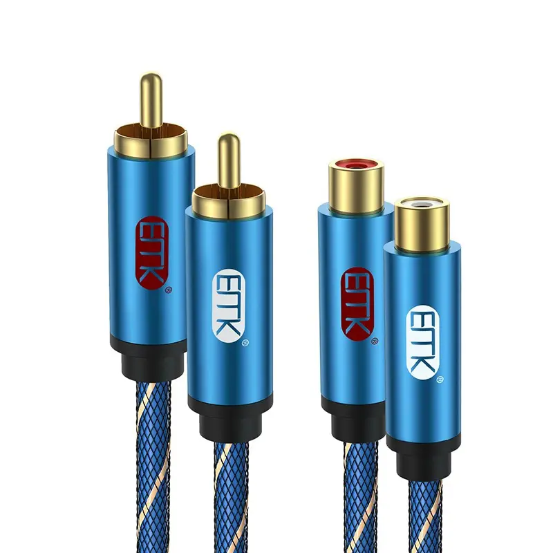 ERTK RCA Extension สายเพิ่มความยาวสำหรับสาย RCA ให้เสียงต้นฉบับที่ชัดเจน [1 M.]