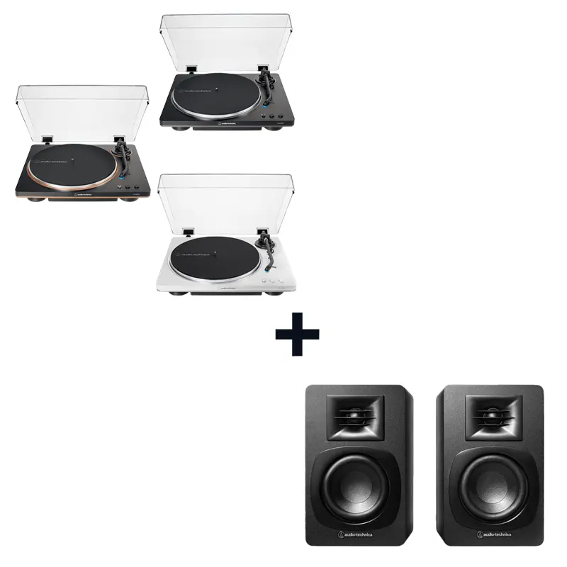 Audio-Technica AT-LP70XBT + ลำโพง AT-SP3X [Black/Bronze/Silver]