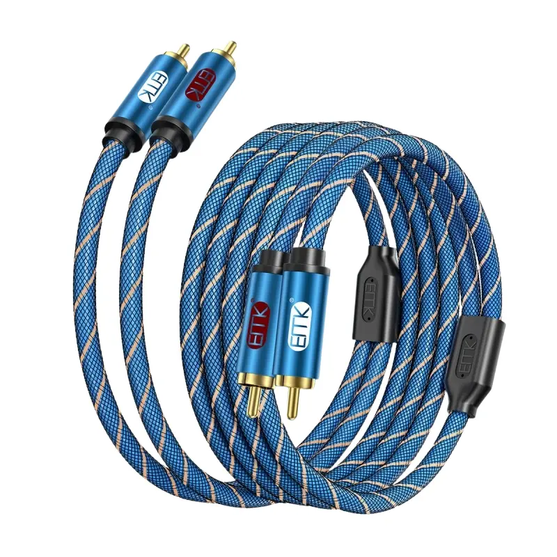 ERTK Premium RCA TO RCA สายสัญญาณเสียง Premium RCA คู่ ส่งสัญญาณเสถียร [5 M]