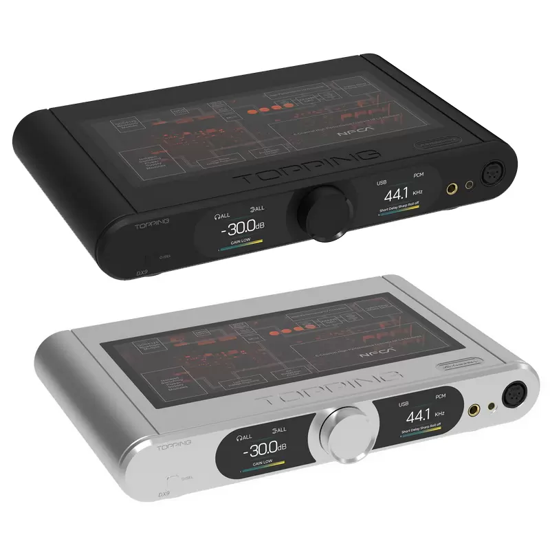 Topping DX9 DAC/AMP รุ่นพิเศษครบรอบ 15ปี รองรับ LDAC, Dual Hi-Res [Black/Silver]