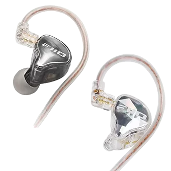 FiiO JD10 หูฟัง IEMs ไดรเวอร์ Dynamic สุดคุ้ม สำหรับเล่นเกม [Type C][Black/Silver]**ถอดสายไม่ได้**