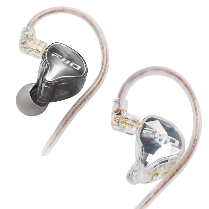 FiiO JD10 หูฟัง IEMs ไดรเวอร์ Dynamic สุดคุ้ม สำหรับเล่นเกม [Type C][Black/Silver]**ถอดสายไม่ได้**