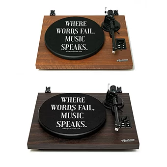 Gadhouse HENRY Hi-fi Turntable with Bookshelf speakers เครื่องเล่นแผ่นเสียงพร้อมลำโพง [Mahogany/Ebony]