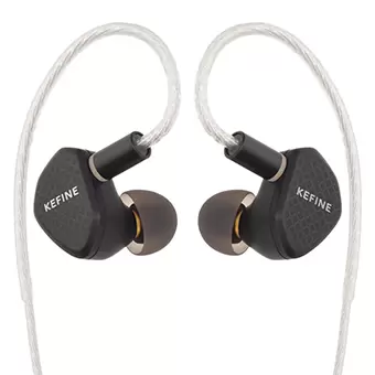 KEFINE Klean หูฟัง IEMs ไดรเวอร์ Dynamic สายชุบเงิน เปลี่ยนท่อนำเสียงได้ [Type-C]