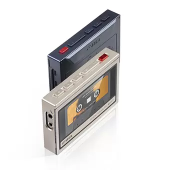 FiiO SK-M21C เคสป้องกันสไตล์ Retro สำหรับ M21 เปิดปิดระบบแม่เหล็ก พร้อมแผ่นรองกันกระแทก [-เคส-][Blue/Gold]