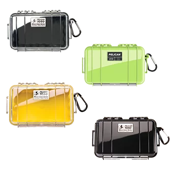Pelican 1050 Micro Case [Black/Black Clear/Yellow Clear/Green]