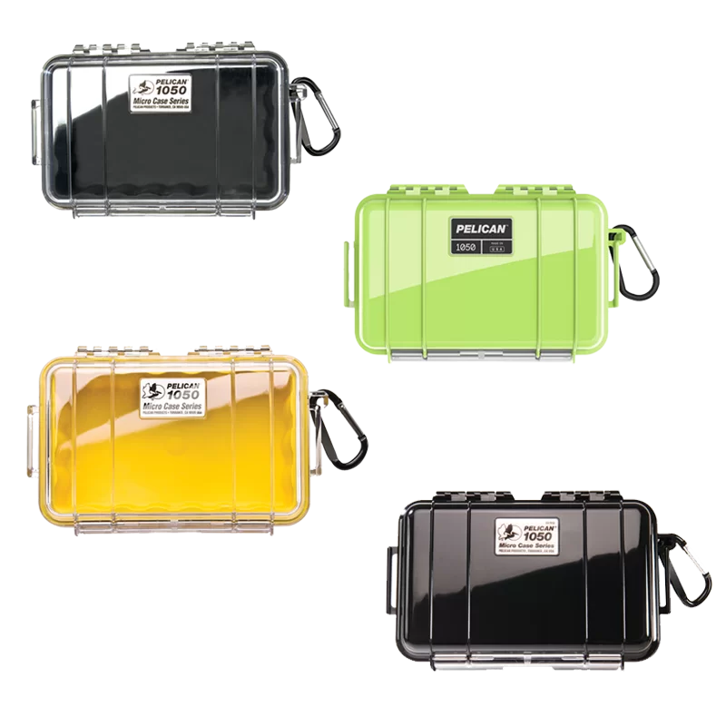 Pelican 1050 Micro Case [Black/Black Clear/Yellow Clear/Green]