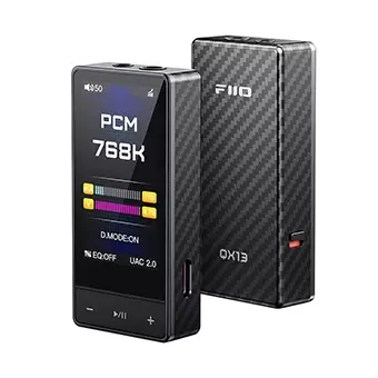 FiiO QX13 DAC/AMP พกพากำลังขับระดับเดสก์ท็อป ชิป ESS ES9027PRO รองรับ MQA [Carbon]