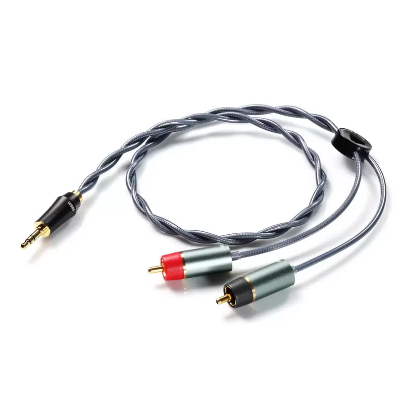 DD RC30A สายสัญญาณเสียงแจ็ค 3.5 มม. ออก RCA ซ้าย ขวา สำหรับเครื่องเสียง [60 CM]
