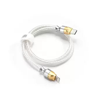 DD MFi05 M2 สายดาต้าส่งข้อมูล Lightning to TypeC OTG แบบทางเดียว สำหรับเชื่อมต่อเครื่องเล่นเพลง [50 CM.]