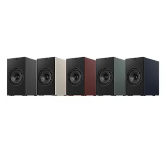 KEF Coda W Wireless HiFi Speaker [Vintage Burgundy/Nickel Grey/Moss Green/Midnight Blue/Dark Titanium]