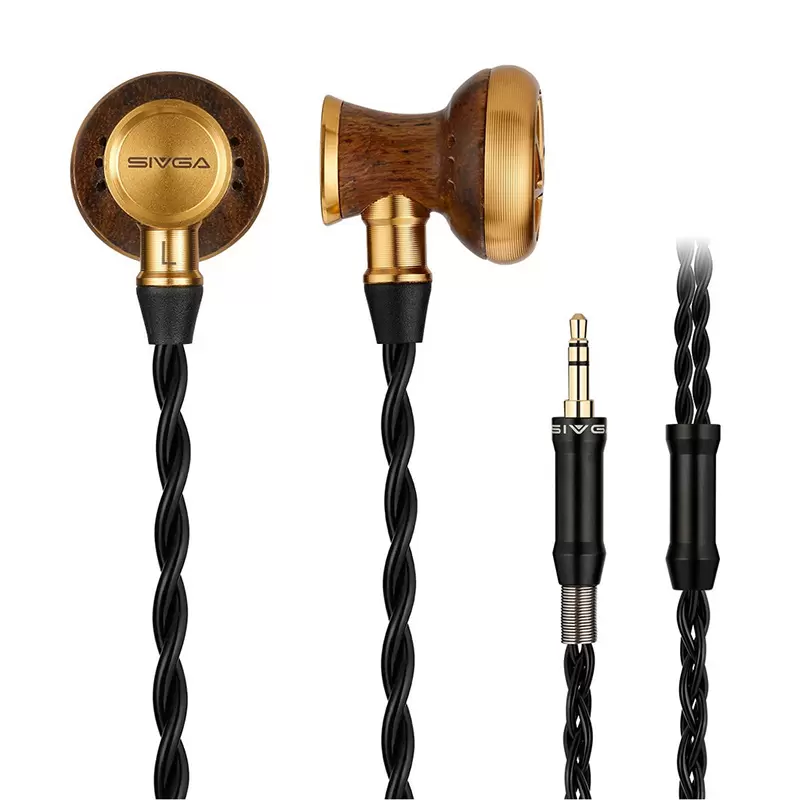 Sivga M300 หูฟังเอียบัด HiFi คุณภาพสูง พื้นหลังสะอาด ความละเอียดสูง เวทีเสียงกว้าง บอดี้ไม้ African Ebony