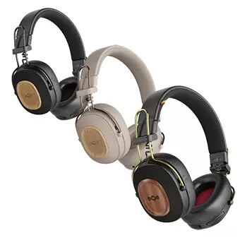 House of Marley Positive Vibration Riddim On-Ear Headphones [Black/Cream/Rasta]