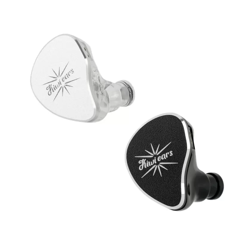 Kiwi Ears Belle 10mm DLC Dynamic Driver IEM [3.5mm With Mic][Black/White]