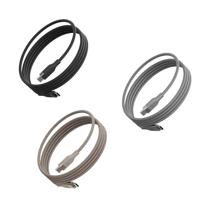 Energea Helix สายชาร์จเร็วแบบแม่เหล็ก USB-C to USB-C (5A/100W/USB2.0 480Mbps data transfer) 1.5M [Black/Natural/Gold]