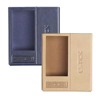 FiiO SK-ESTICK+QX13 เคสหนังสำหรับ ESTICK+QX13 ให้การป้องกันที่ยอดเยี่ยม ทนทาน เฉพาะเคส [-เคส-][Blue/Brown]
