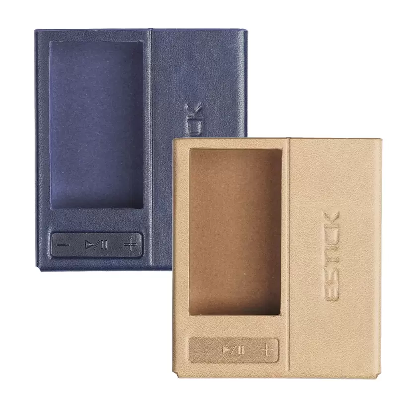 FiiO SK-ESTICK+QX13 เคสหนังสำหรับ ESTICK+QX13 ให้การป้องกันที่ยอดเยี่ยม ทนทาน เฉพาะเคส [-เคส-][Blue/Brown]