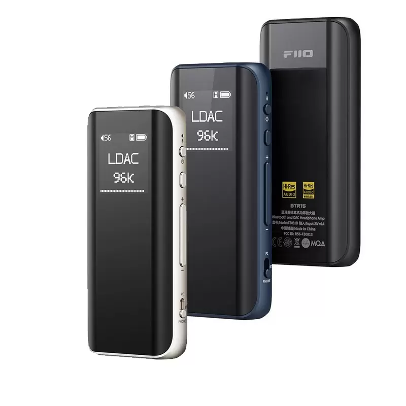 FiiO BTR15 DAC AMP ไร้สาย รองรับ MQA , USB Dac , Hires , Hires Wireless [Black/Blue/Gold]