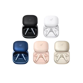 Soundcore by Anker Liberty 5 ANC Bluetooth 5.4 Earbuds Adaptive Noise Cancellation [Black/White/Blue/Pink/Gold]