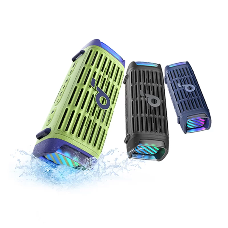 Soundcore by Anker Boom 3i Rugged Outdoor Speakers IP68 Waterproof [Black/Green/Blue]