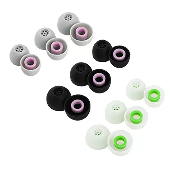 Kiwi Ears Flex Ear Tips [Grey/Black/Green]