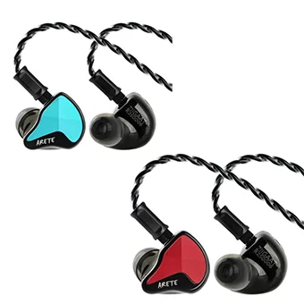 ZiiGaat x Fresh Reviews Arete II หูฟังเกมมิ่ง IEMs Hybrid 5 ไดรเวอร์ 1DD+4BA Knowles [Red/Blue]