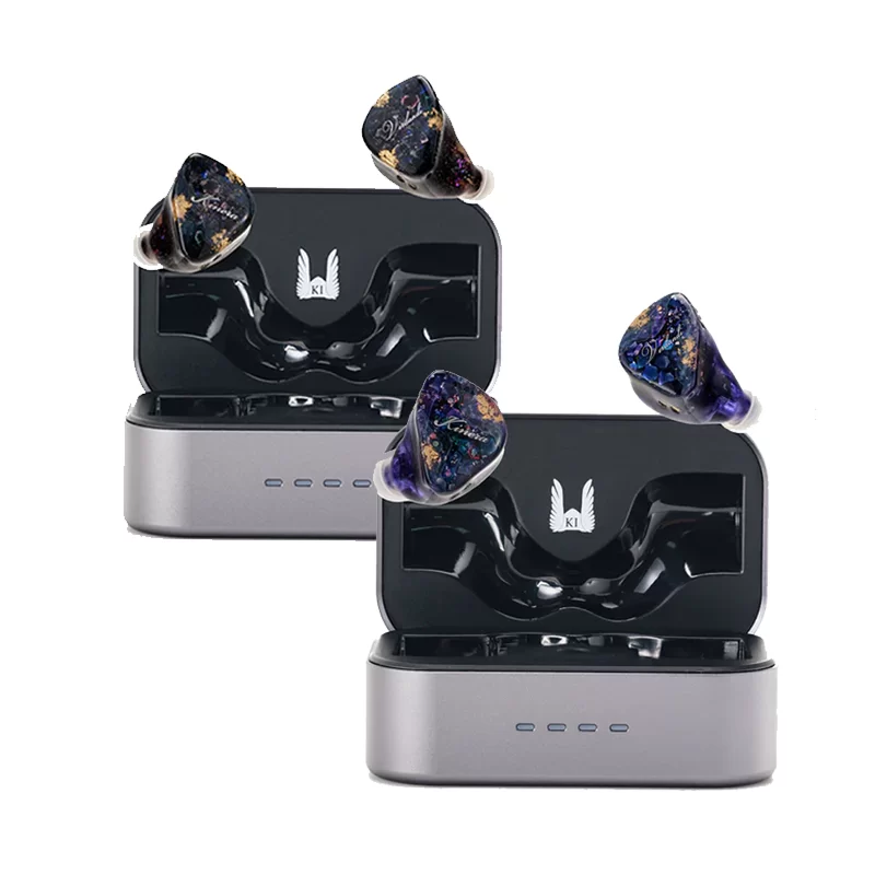 Kinera Verdandi TWS | Hybrid 1DD+2BA+2EST+1BC Flagship Wireless Earbuds + Cable [Cosmic Black/Luminous Purple]