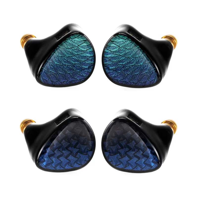 Celest Wyvern Black Remaster 10mm LCP 2.0 Diaphragm Custom Dynamic Driver [4.4 mm] [Moss/Tide]