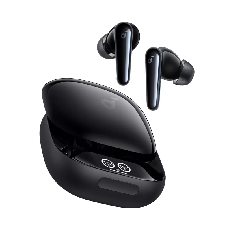 Soundcore Liberty 4 Pro Noise Cancelling True-Wireless Earbuds [Glossy Black]