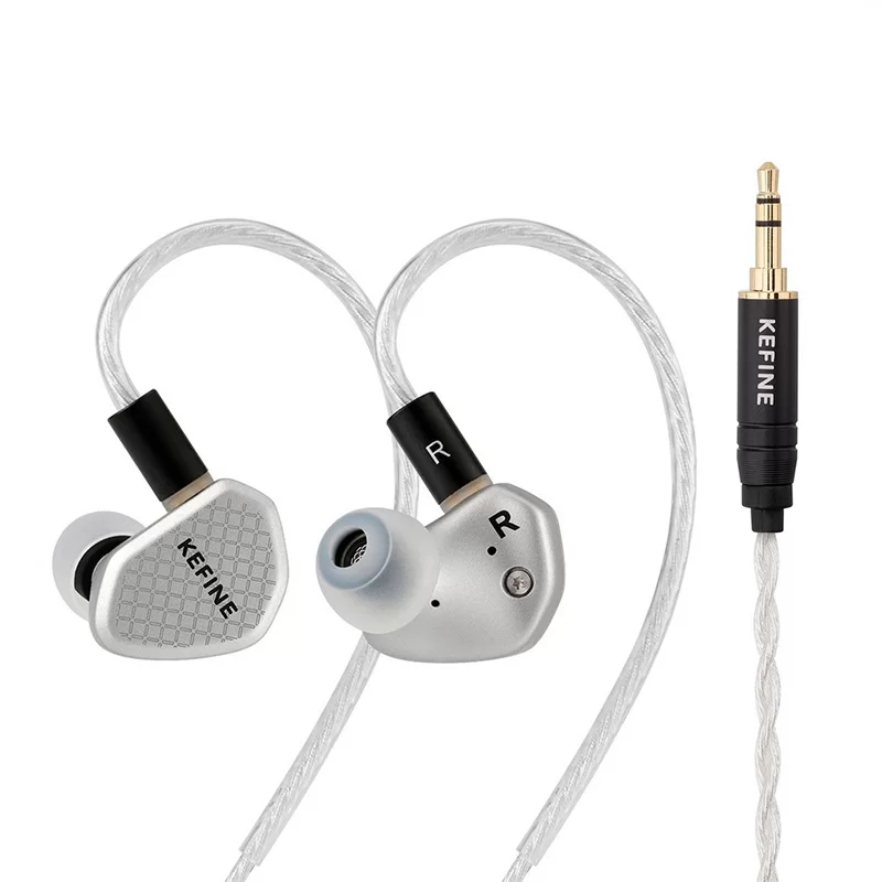 KEFINE Klean SV หูฟัง IEMs ไดรเวอร์ไดนามิก ไดอะแฟรม DLC เปลี่ยนท่อนำเสียงได้ [3.5 MM.]