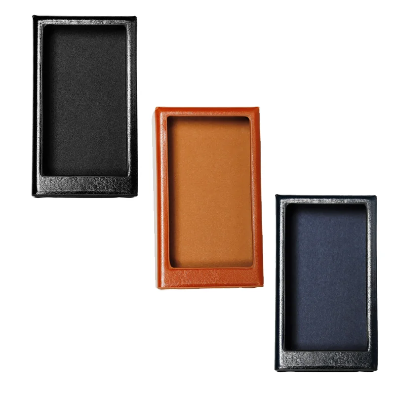 Shanling เคสหนังสำหรับ Up6 ให้การป้องกันที่ยอดเยี่ยม ทนทาน เฉพาะเคส [-เคส-] [Black/Orange/Blue]