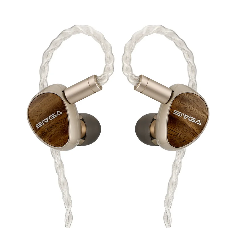 Sivga Que UTG หูฟัง IEMs ไดรเวอร์ Dynamic ไดอะแฟรมกระจกแบน ปลั๊กหูฟังถอดเปลี่ยนได้