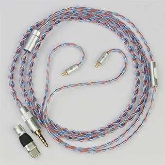JUZEAR Flare สายหูฟังอัปเกรด Hybrid 6N SPOCC+SCCW พร้อมขั้วต่อสลับได้ [1.2 M.]