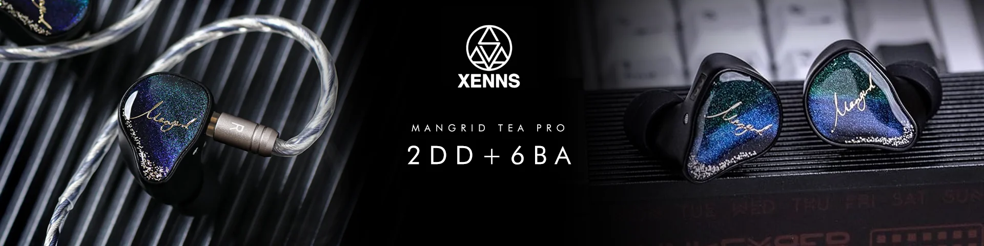 XENNS Mangird Tea PRO Precision Tuning 2DD+6BA Hybrid IEM