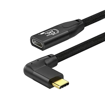 [Pre-Order] X-Tips Type-C Type-C สายต่อขยายความยาว Type-C คุณภาพสูง หัวงอข้างรองรับ 20Gbps PD 240W