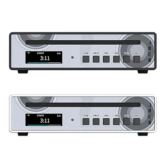SMSL PL100 Pro เครื่องเล่น CD มัลติฟังก์ชัน All-in-One ชิป DAC Cirrus Logic CS43131 x2 รองรับ MQA [Black/Silver]