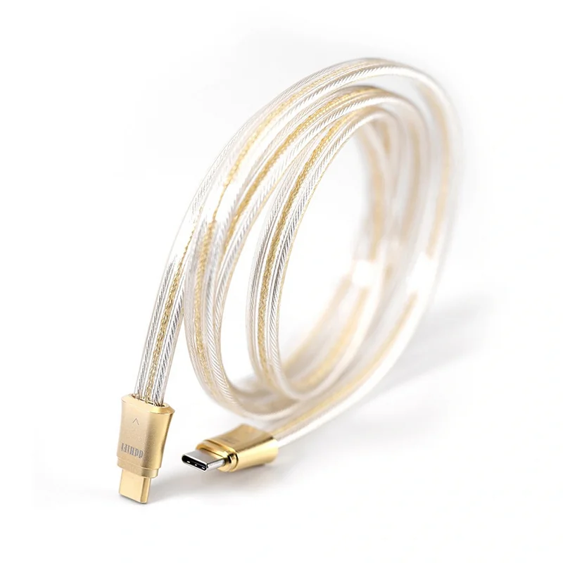 DD TC19CC Gold (comet Gold) สายสัญญาณดิจิทัล USB-C to USB-C OTG ระดับเรือธง [10 CM.]