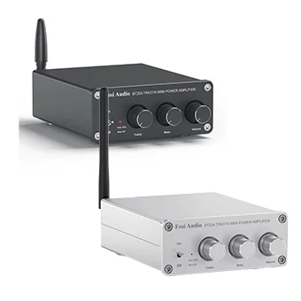 Fosi Audio BT20A Bluetooth Amplifier ClassD ชิป TPA3116D2 x2 [Black/Silver]