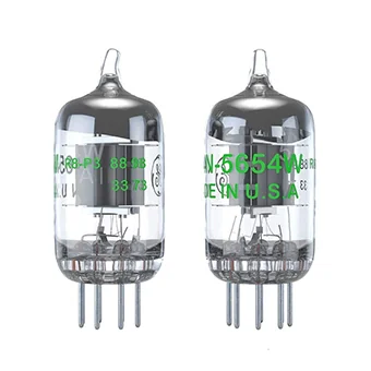 Fosi 5654W Tubes หลอดแก้วสูญญากาศสำหรับเครื่องเสียง T20, P1, P2, Box X2, Box X4 หนึ่งคู่สองชิ้น