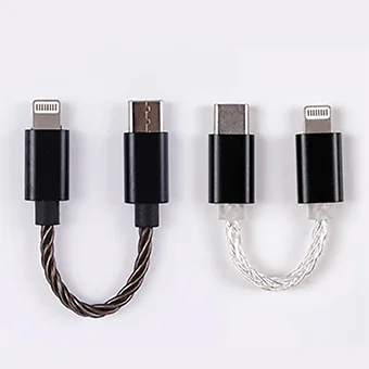 Hiby USB-C to Lightning สายแปลง Lighting ต่อออก Type-C [Black/Silver]